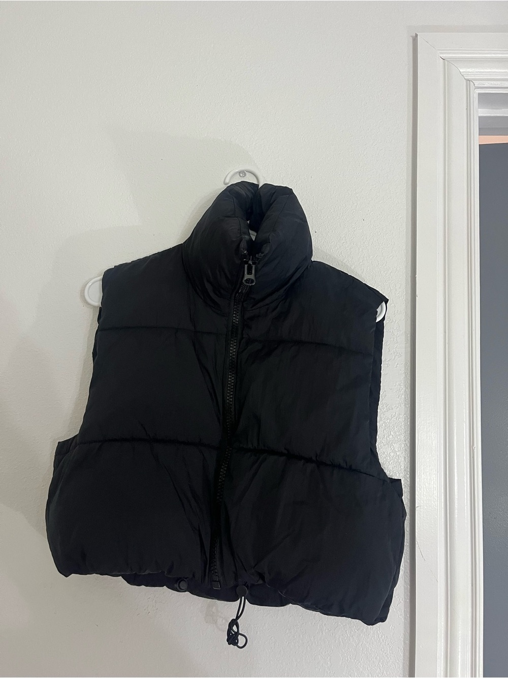 Men's Black Puffer Vest Jacket - Unbranded